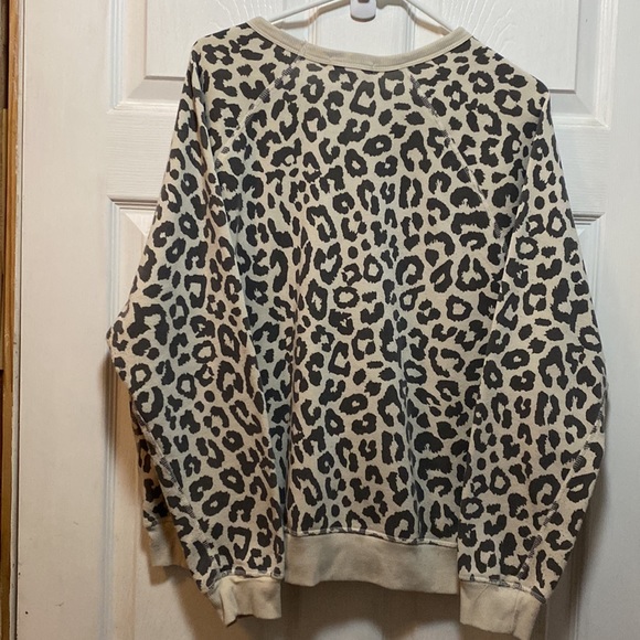 Grayson Threads Crew Neck Leopard Print Sweatshirt - Picture 3 of 3